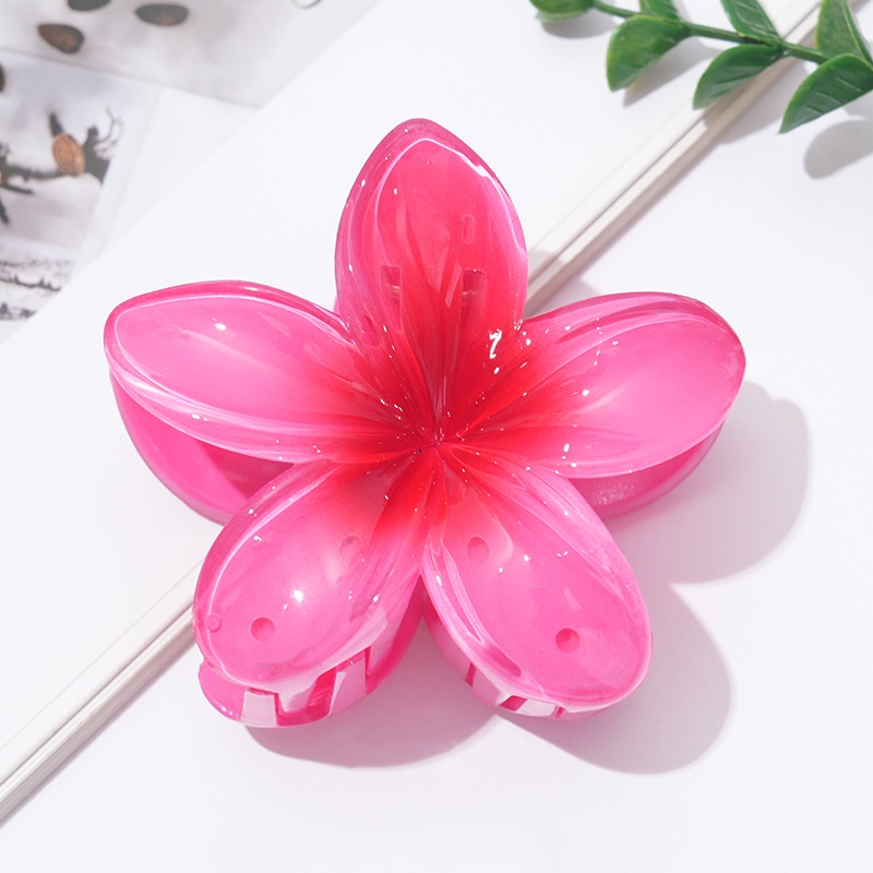 Enacolor Korean Flower Hair Clip Candy Color Hair Claw for Women Catch