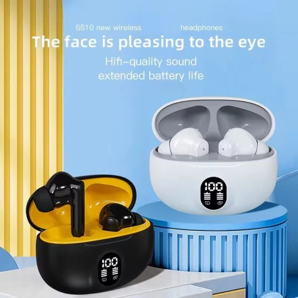 TWS Air_pods_ with Super Sound & High Quality Touch Sensors True Stereo Headphones with Built in Mic 10m Transmission Bluetooth Wireless Earbuds , Chargng Case Sport Headset for all Bluetooth Smart devices