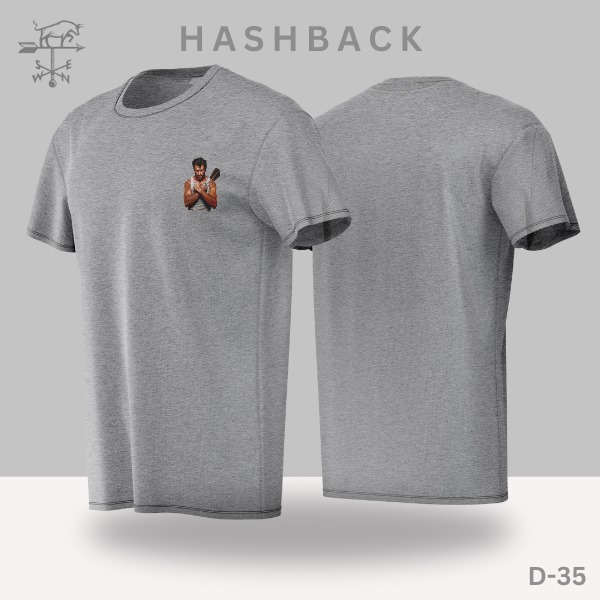 HashBack Printed Crew Neck T Shirt For Men - Round Neck II