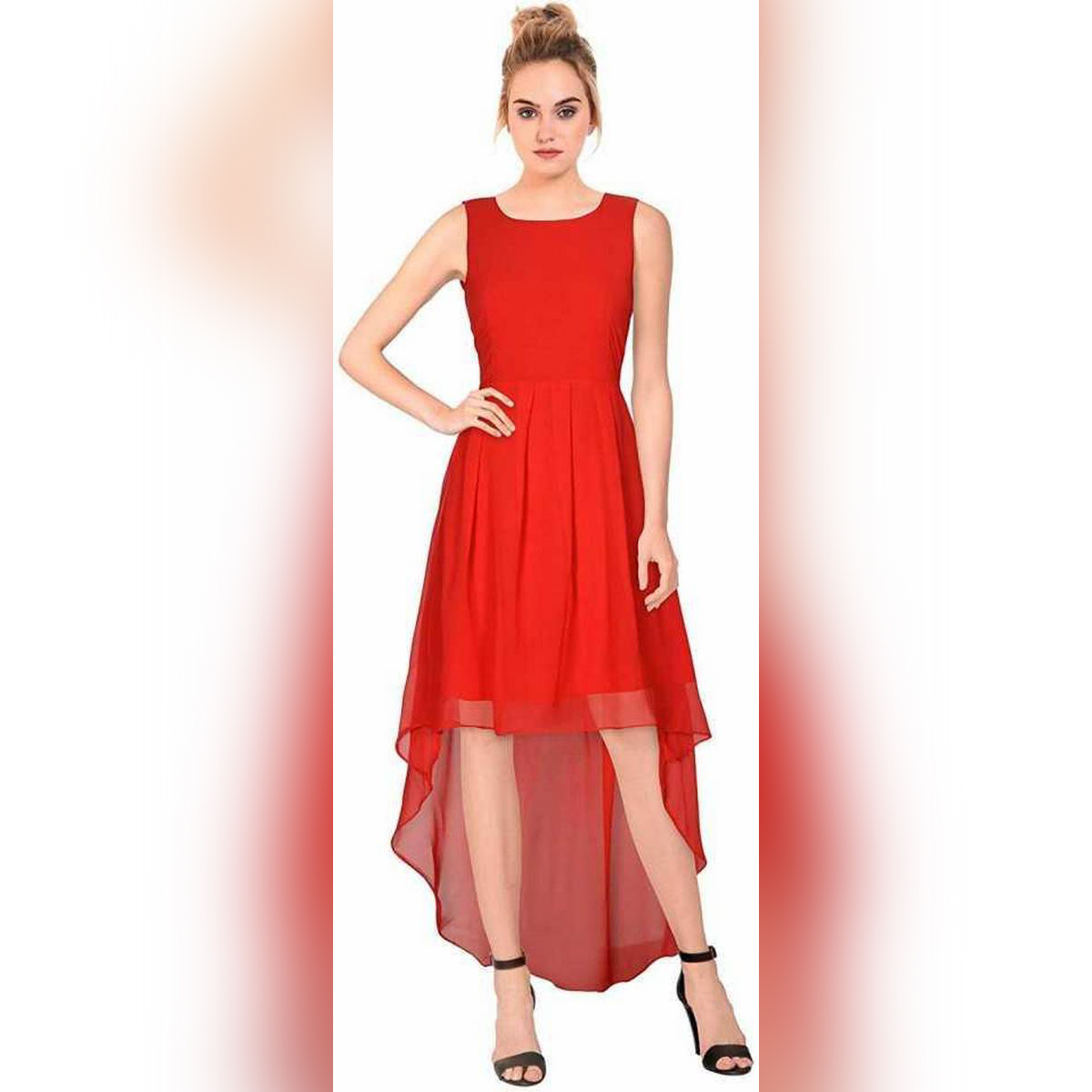 Designer Red Skater Party Dress For Women For Girls Western Dress Buy Online At Best Prices In Pakistan Daraz Pk