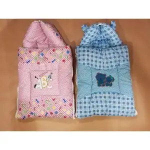Baby Sleeping Bag For Born Baby In Blue & Pink Color
