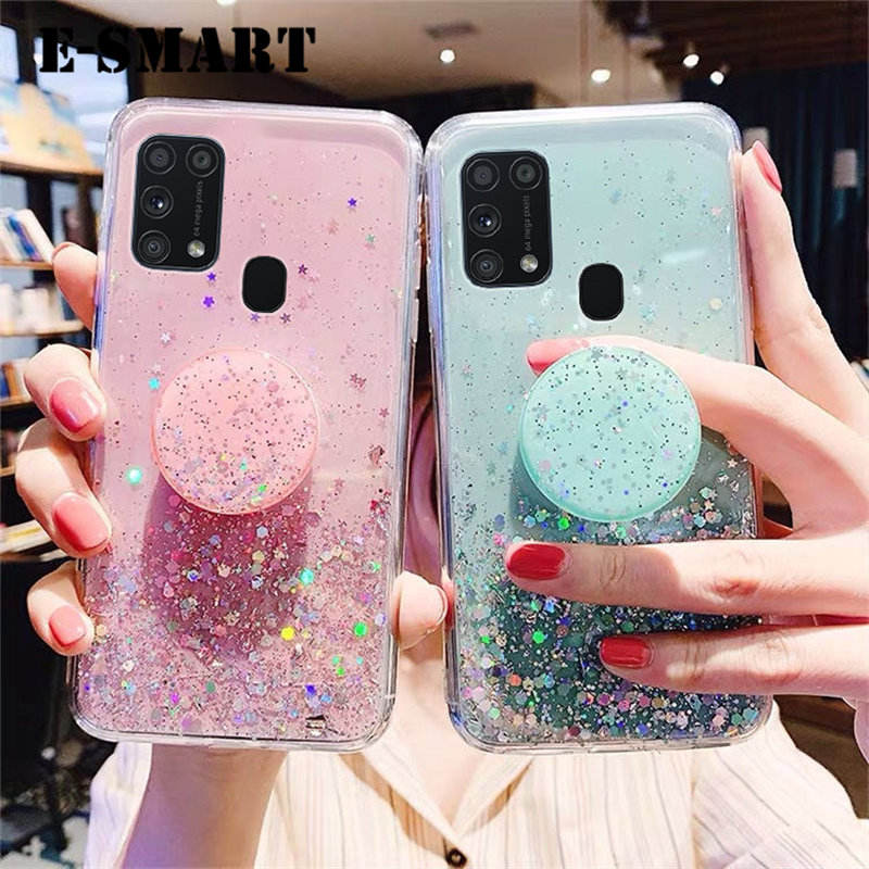 Daraz Samsung Galaxy M31 Back Cover Transparent Glitter Back