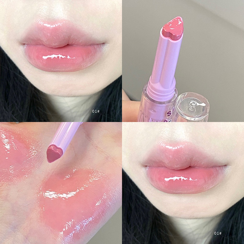 Love Lipstick Pen Mirror Watergloss waterproof Lip Glaze Moisturizing