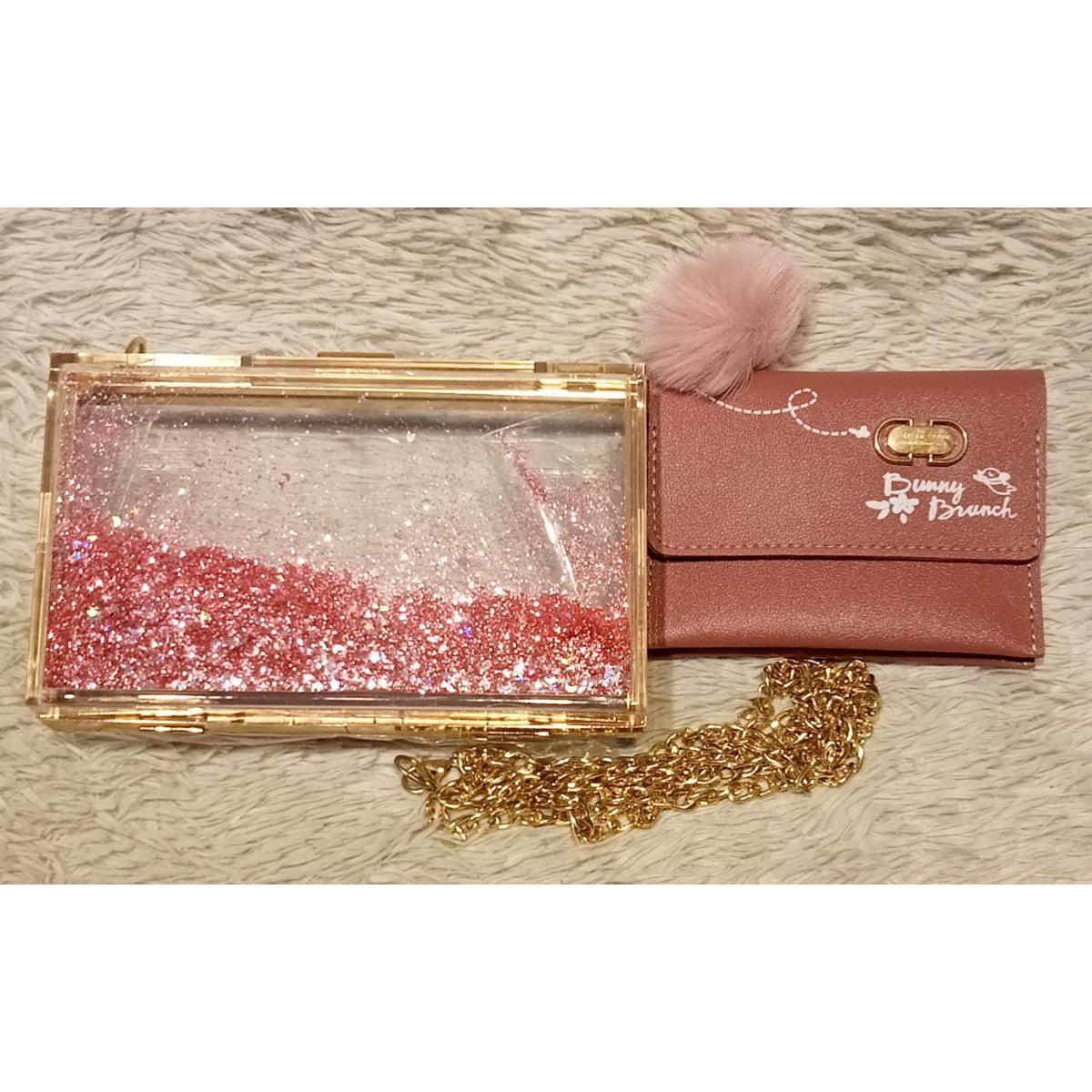 Cute Clear Acrylic Box Clutch Crossbody Evening Bag for women and girls