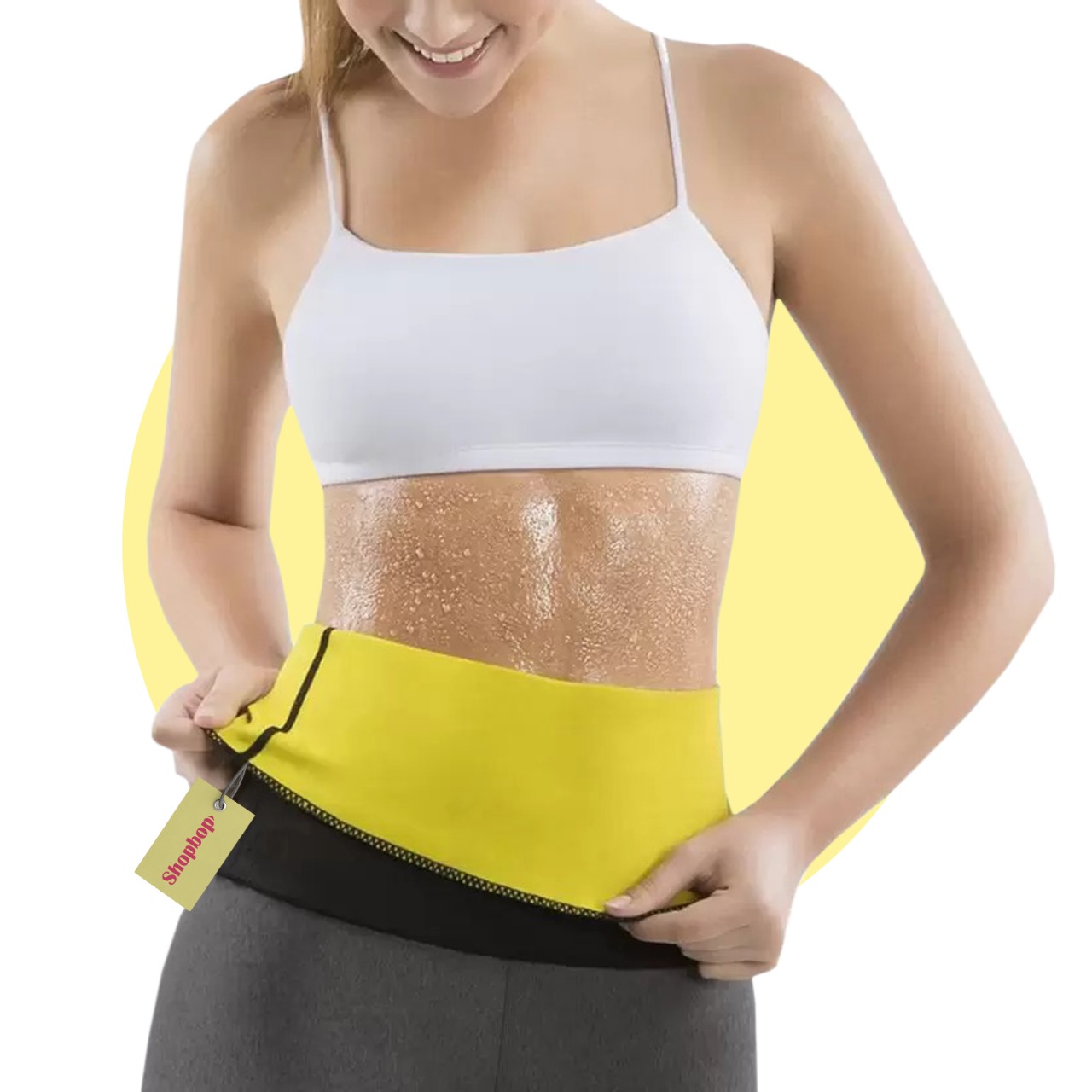 SHOPBOP Hot Shaper Belt for Men and Women Stretchable Running Belt Sweat Belt & Fat Burner 100% Original