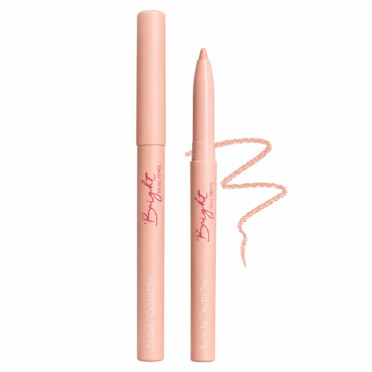 3 in 1 Eyes Kajal Pencil | Waterproof Long Lasting Eyeliner | Black White Nude Eye Pencil for Waterline, kajal stick