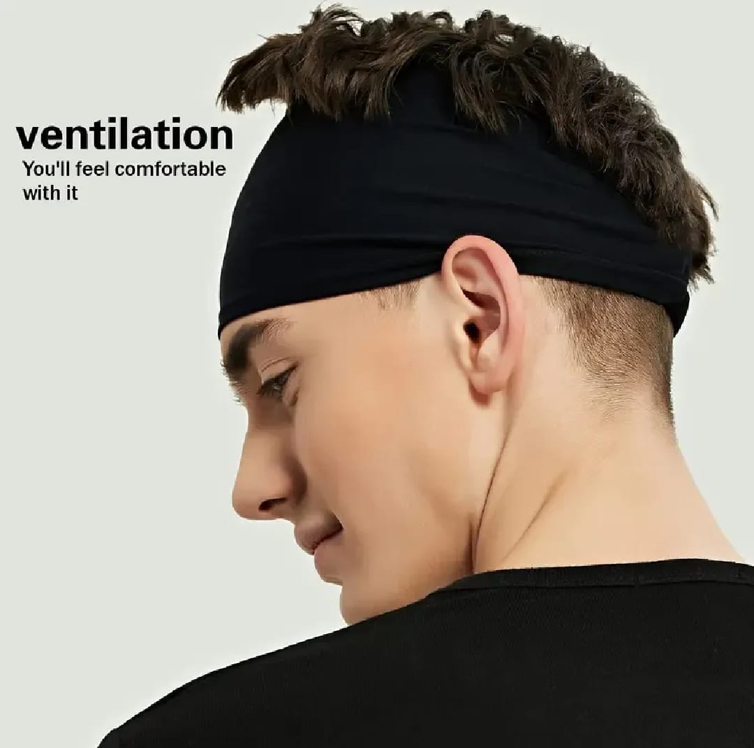 Sports Headbands for Men ,Moisture Wicking Workout Headband, Sweatband Headbands for Running,Cycling,Football,Yoga,Hairband