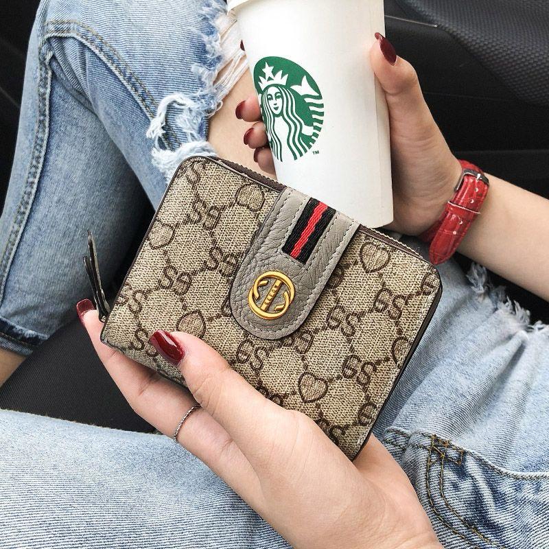 Short Women Wallets Small Slim Luxury Wallet New Fashion Pu Leather Female Purse Designer Money Bag Card Holder, wallets For Girls