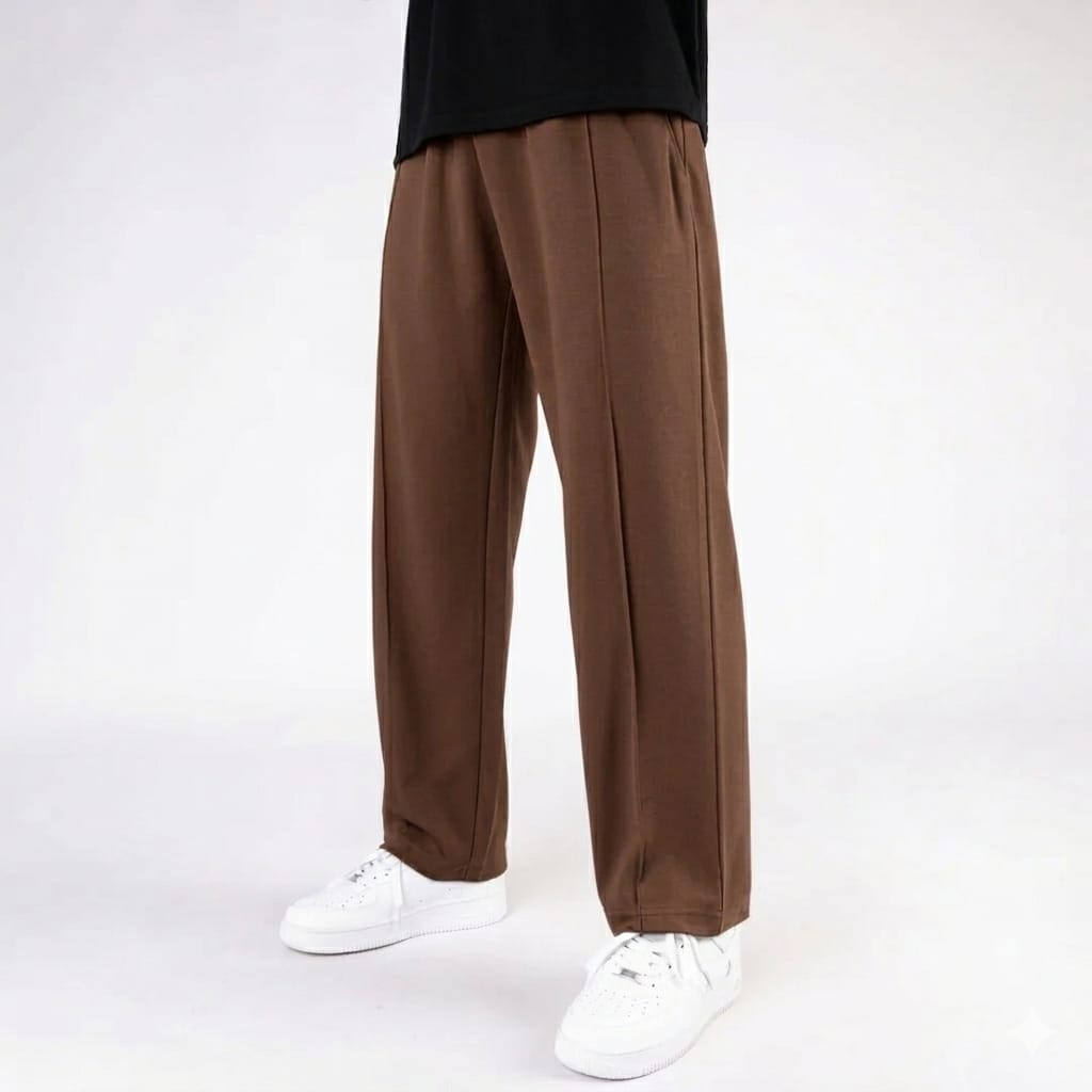Oversized Wide Leg Baggy Trousers For Men - Trouser for Summer Wear Terry Stuff Multicolor