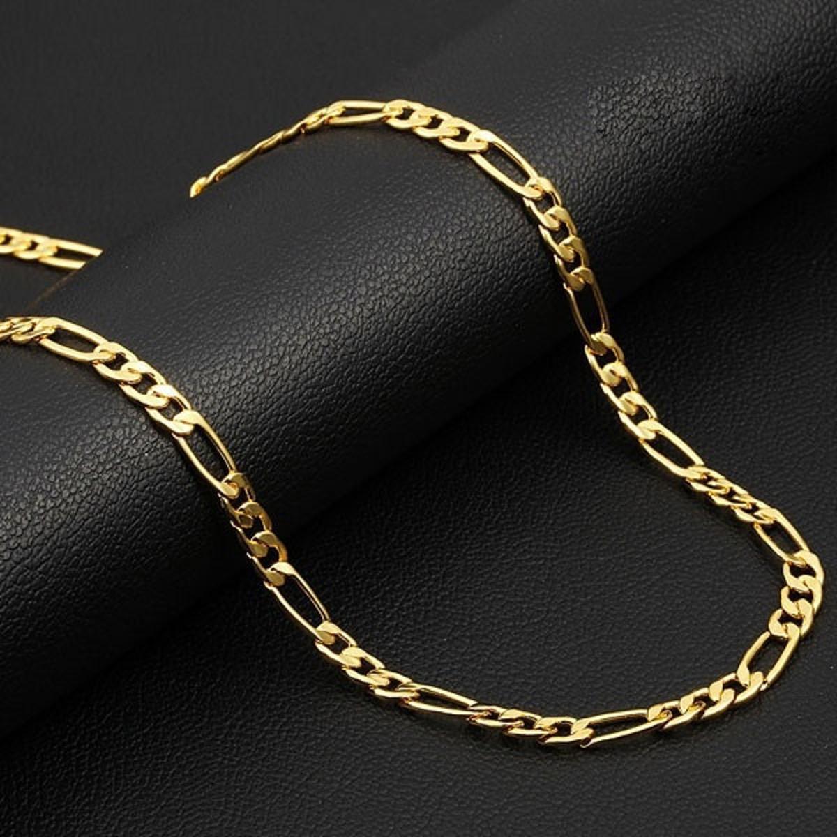 Golden Figaro Chain for Men Long Necklace Chain for Boys, Men
