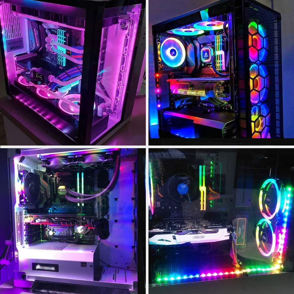 Led Strip RGB For PC Computer Case Decor Flexible Waterproof DC 5V Desk 
