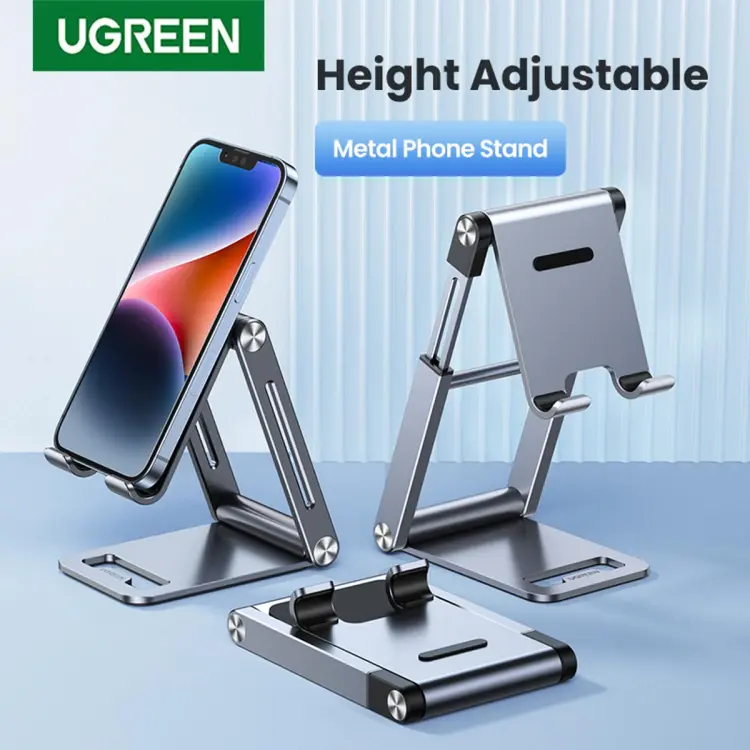 UGREEN Cell Phone Stand Adjustable Aluminum Mobile Phone Holder for Desk  Compatible for iPhone 12 Pro Max 11 X SE XS XR 8 Plus 6 7 6S, Samsung  Galaxy