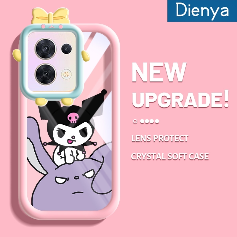 SIMao Cover Con Cordino Per OPPO Reno 8 Lite: Custodia Trasparente In Silicone Antiurto A Collo, Design Unicorno - 4