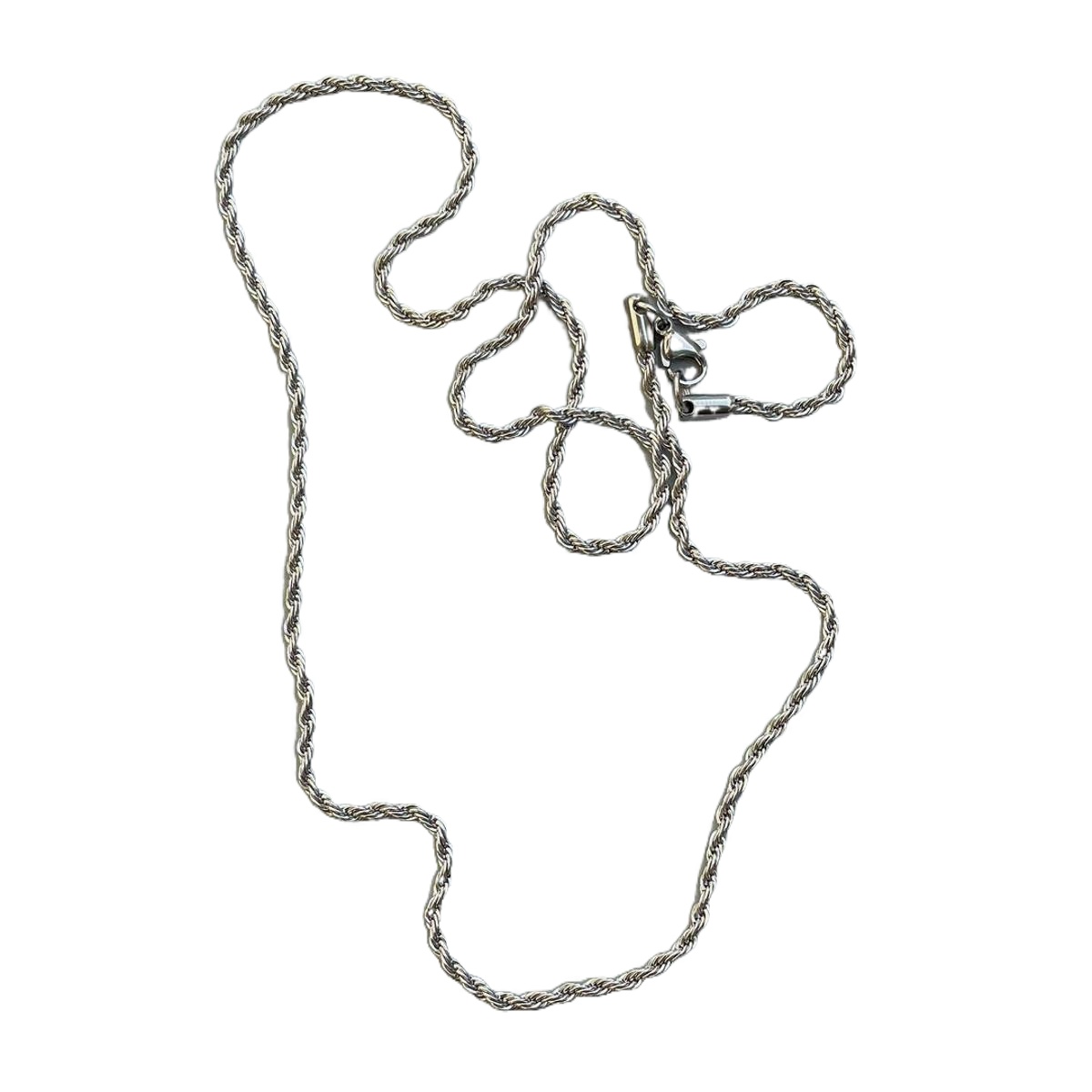 Imported Rope Shaped Italian Silver Chain For Men and Boys