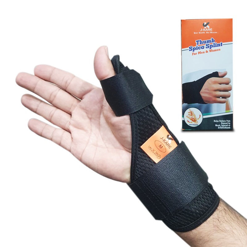 Just Kare Medical Thumb Spica Splint Brace Hand Wrist Support Stabilizer Sprain Arthritis - Medical Thumb Spica Splint Brace Hand Wrist Support Stabiliser Sprain Arthritis