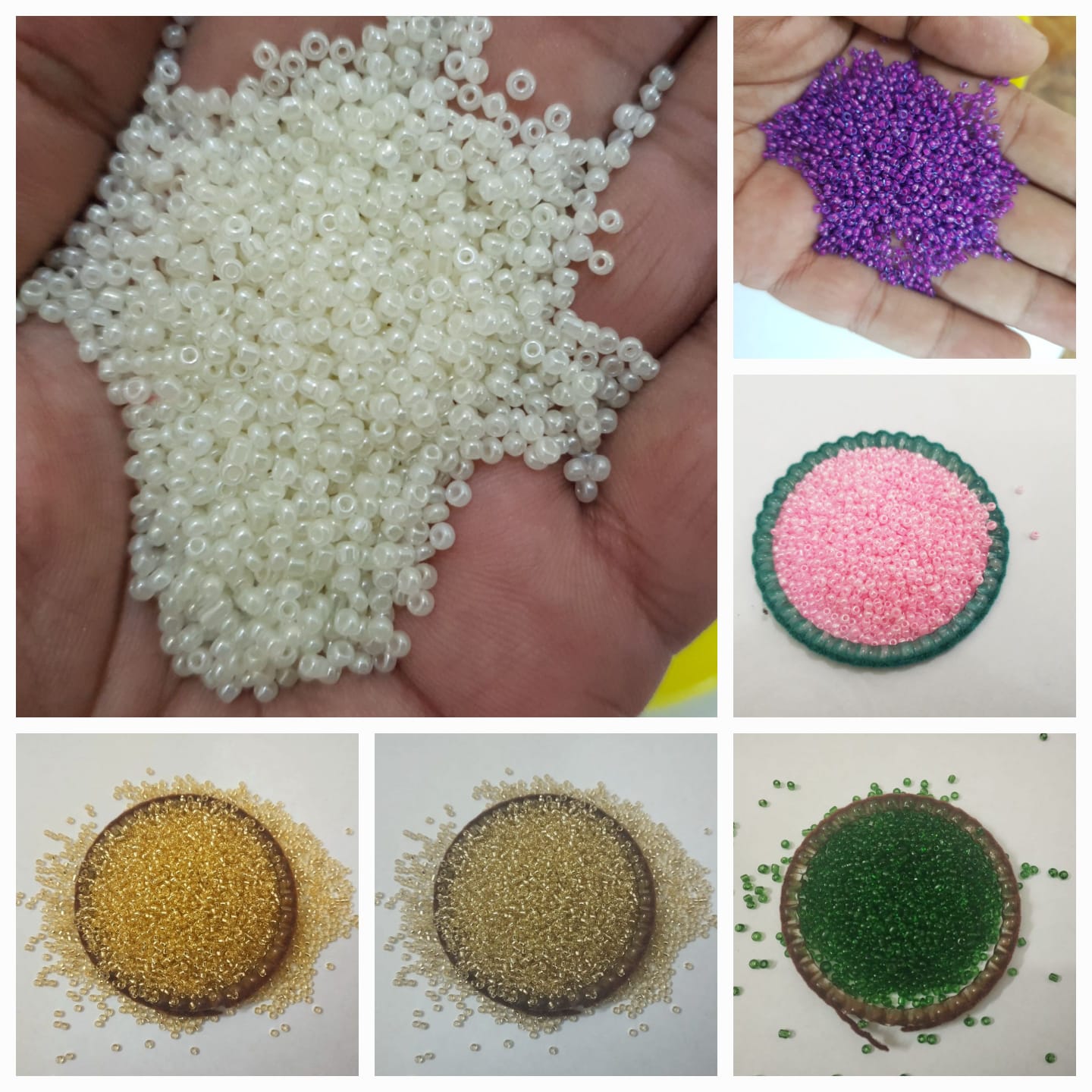 2 Tola Round Beads, Glass Various Colors, Pony Bead Jewelry, DIY Craftsmanship 2mm