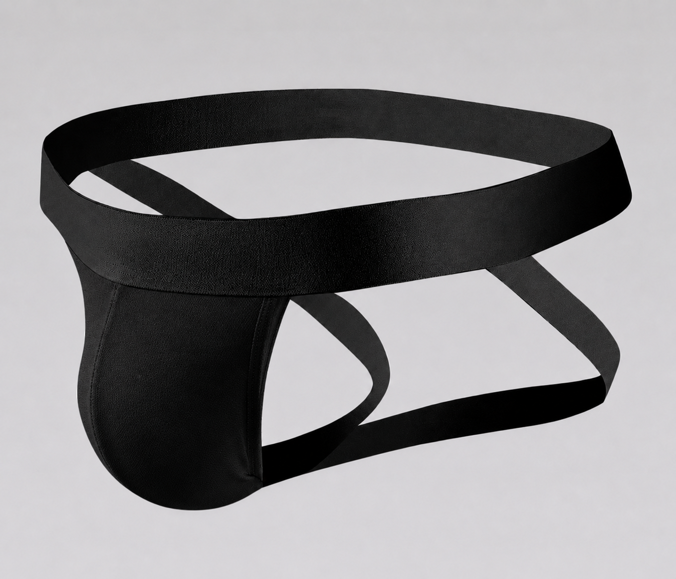 Men's Black Jockstrap Underwear | Premium Breathable Support Brief | Soft Stretch Athletic Pouch