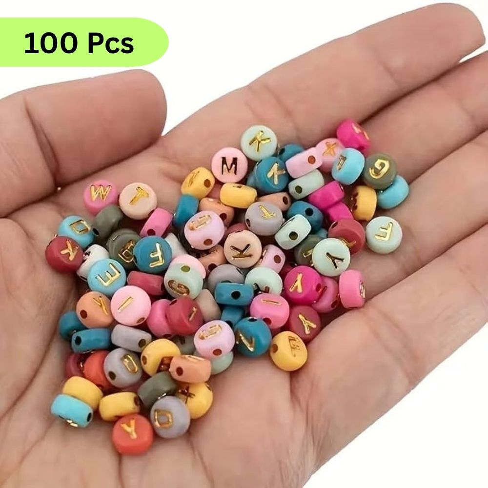 26/50/100/150/500 letters jewelry making alphabets Mix alphabets round beads ideal for arts and crafts jewelry making and bracelets jewelry making accessories jewelry making kit Alphabet Beads Flat Round White Letter Beads By - SAMS Collection