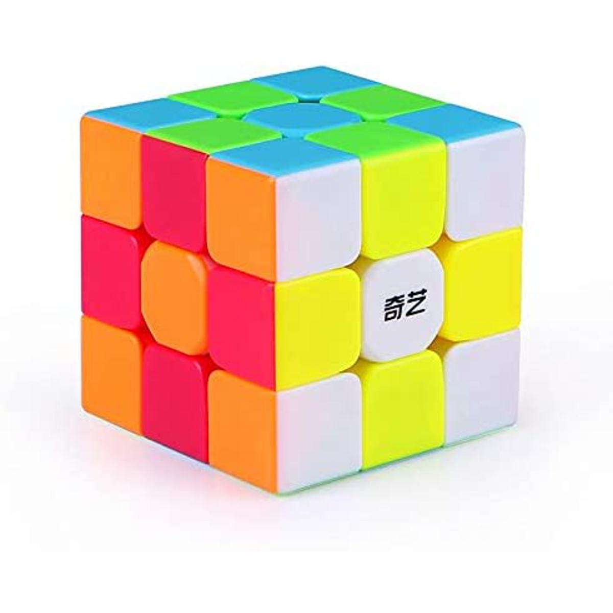 Stickerless 56mm Qiyi Warrior S Rubiks Cube 3x3 - Magic Speed Cube Puzzle Toys