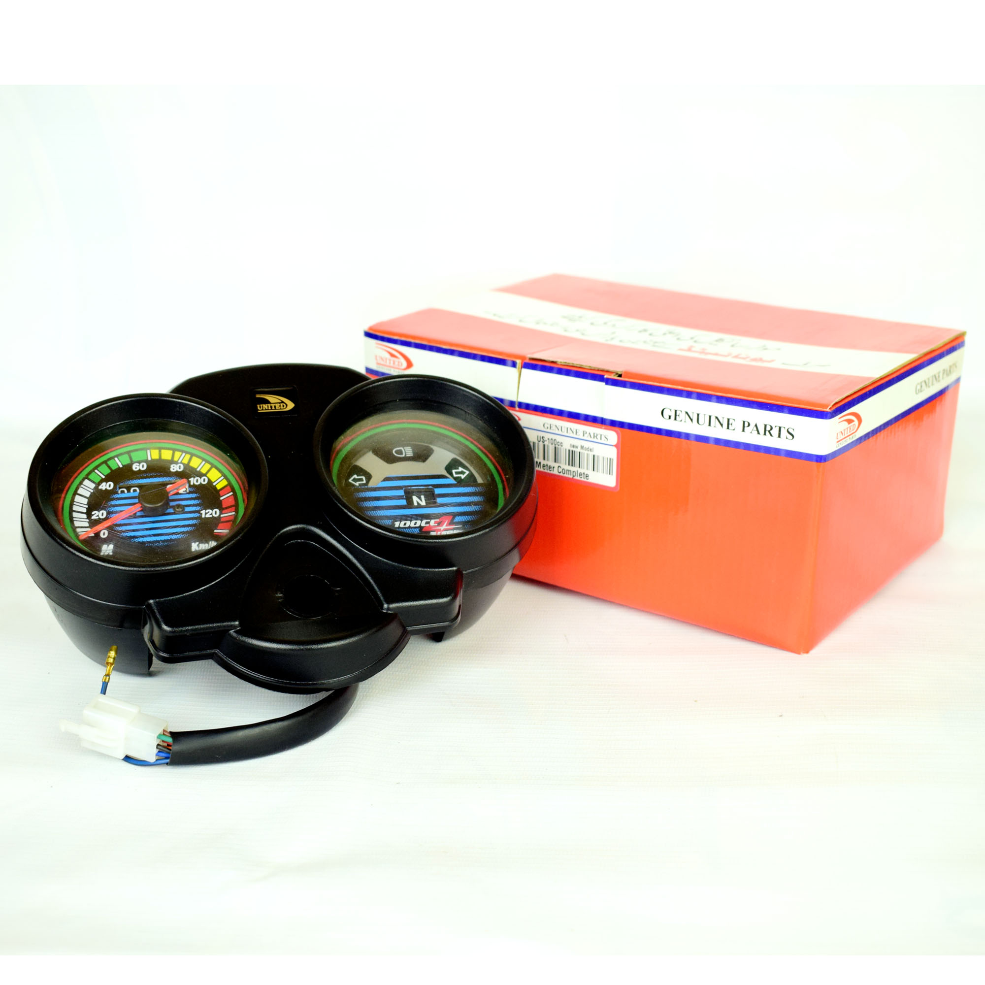 Speedometer Assembly for United 100cc Motorcycle Speedo Meter