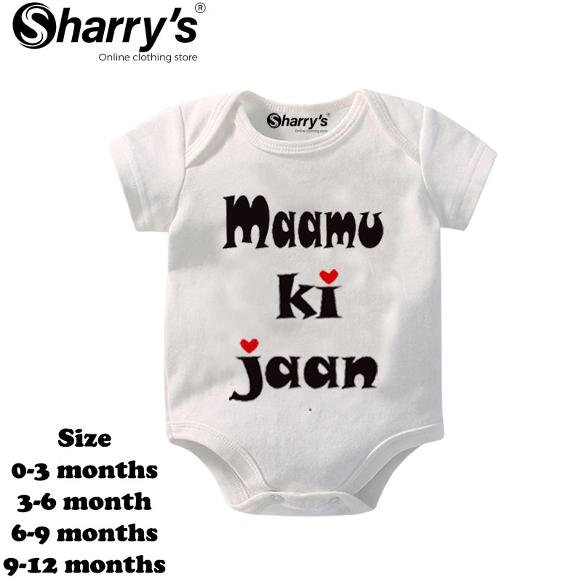 Sharrys Half Sleeves Baby Romper Bodysuit For Babies infant Onesis 0-14 Months Summer Wear Trendy Printed