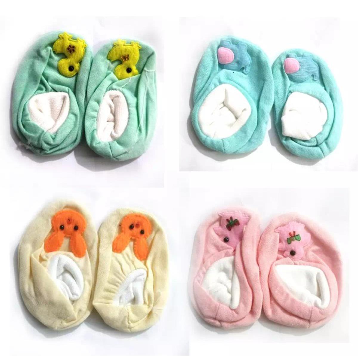 (Pack of 4 Pairs) Booties for New Born