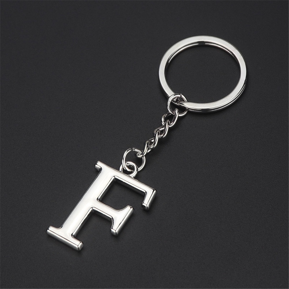 Key Ring Nonfading Decorative Electroplated Az 26 Giftscoloro Letter For Metal Charm