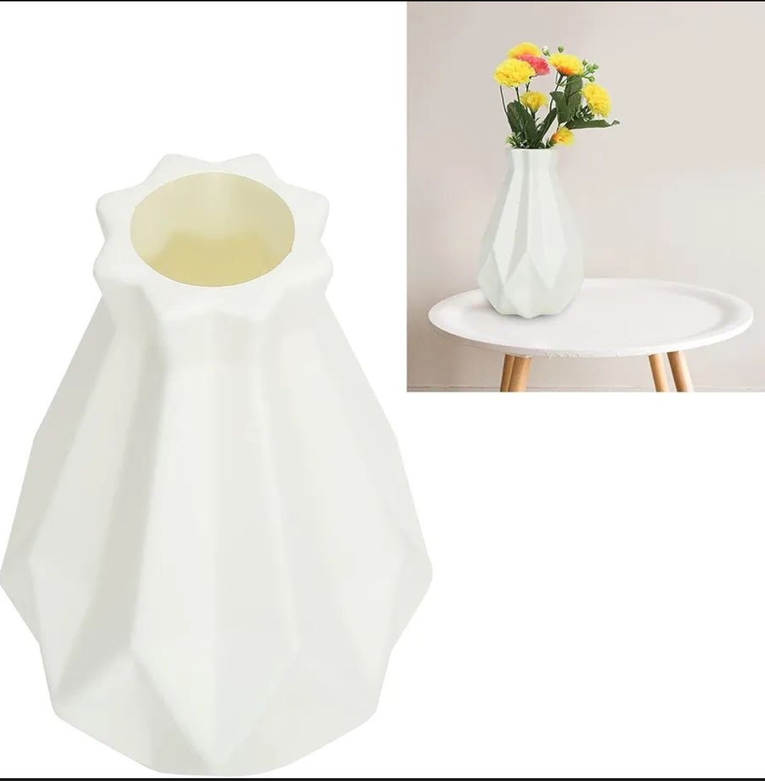 Plastic non breakable vases decoration