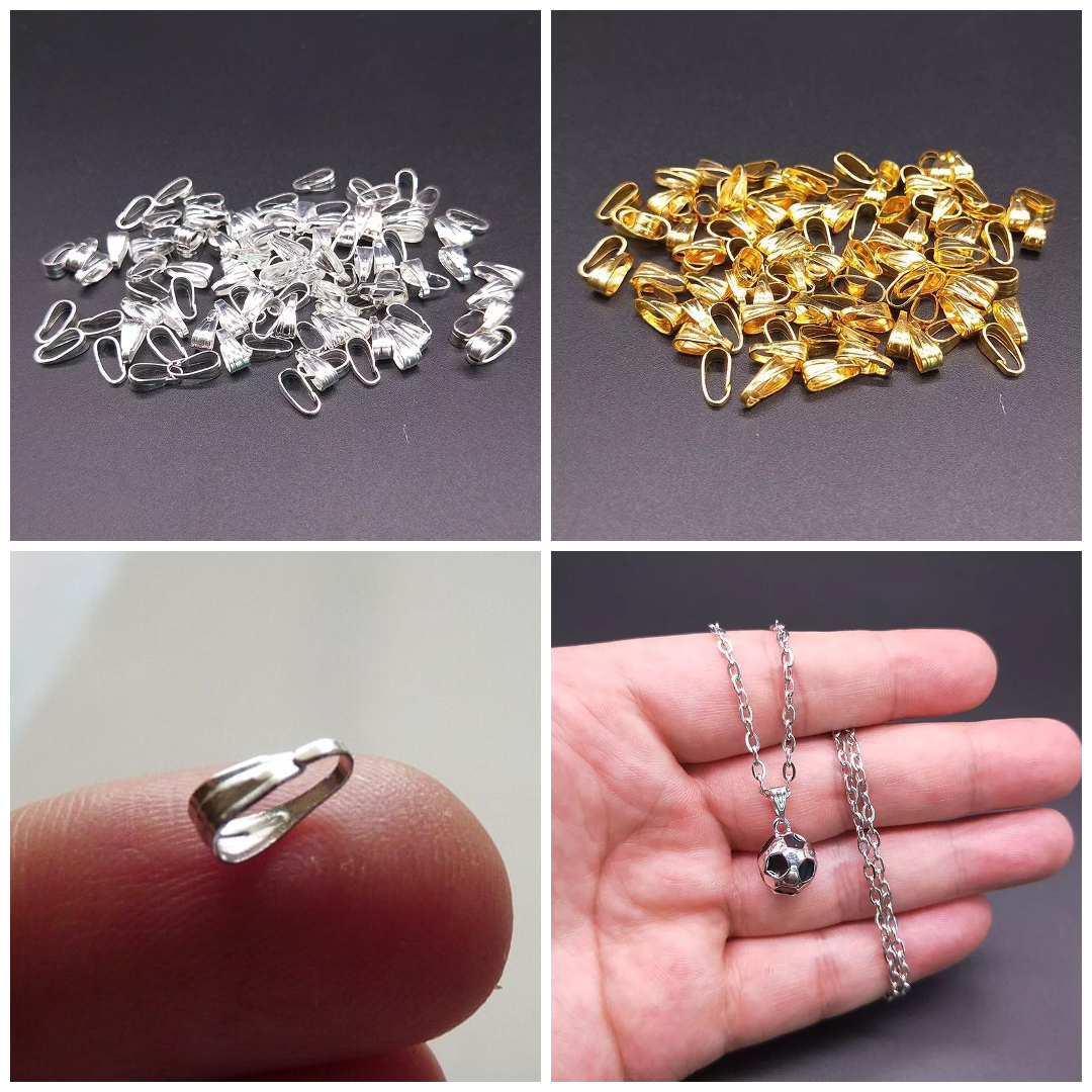 Pinch Clip / Clasp Connectors Clips Connectors | 6mm Buckle Necklace Pendant Clip Clasp For Making Necklaces Jewelry Accessories