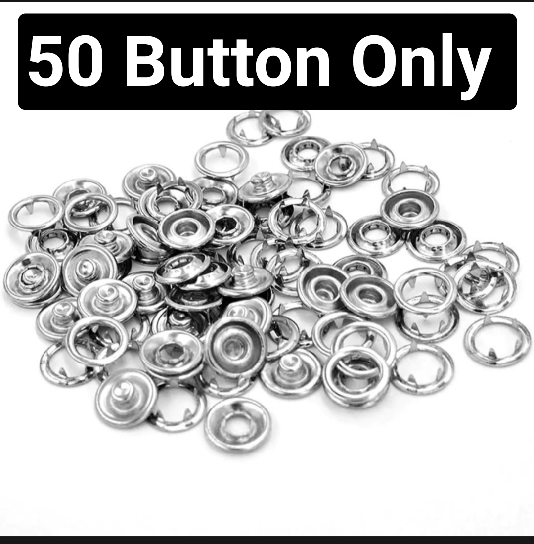 Imported Quality Pliers Button Press Tool With 25 Button & Metal Prong Snap Buttons Fastener Pliers Tool Set Sewing Free Snap Button Kit with Manual Pliers Hand Press Studs Tool for DIY Crafts Bags Sewing Snap Fastener Kit