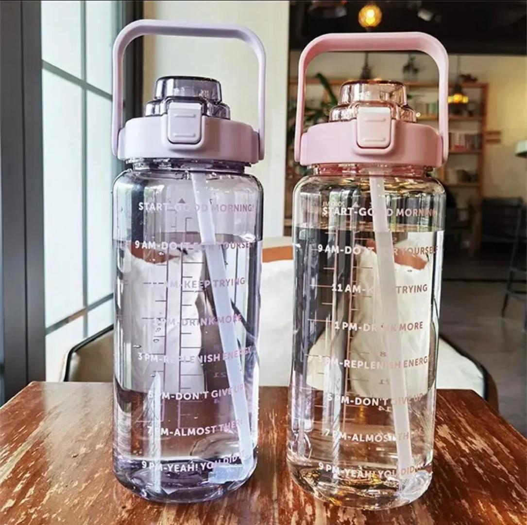 1000ml Large Capacity Plastic Straw Water Cup Sports Water Bottle High