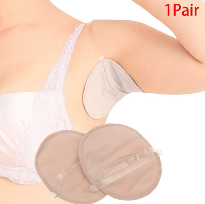 ZERI AND MERI 1Pair Underarm Sweat Shield Pad Washable Armpit Absorbing Sweat Guards Strap