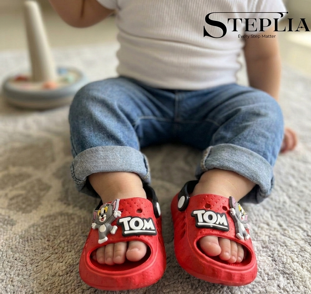 Baby Sandals for Girls & Boys | Cartoon Tom Kids Slippers | Soft EVA Anti Slip Shoes | 6 Months–3 Years