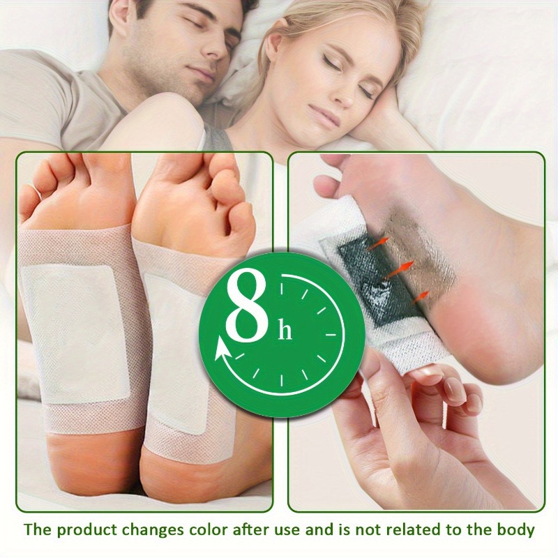 10 Pieces Detox Foot Patches Pads – Natural Herbal Cleansing Foot Pads for Body Detox & Relaxation | Reduces Swelling, Relieves Heel Pain, Improves Blood Circulation & Sleep Quality, Perfect Foot Care for Men & Women