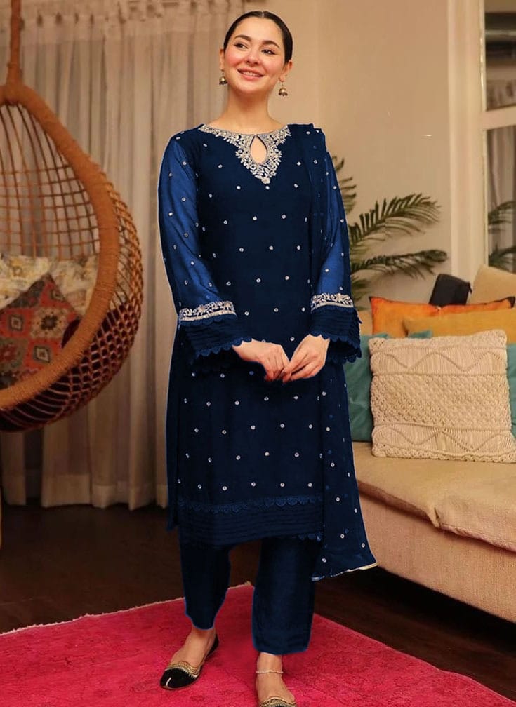 Haniya Mahnoor Pret Embroidered Organza 3 Piece Maheen