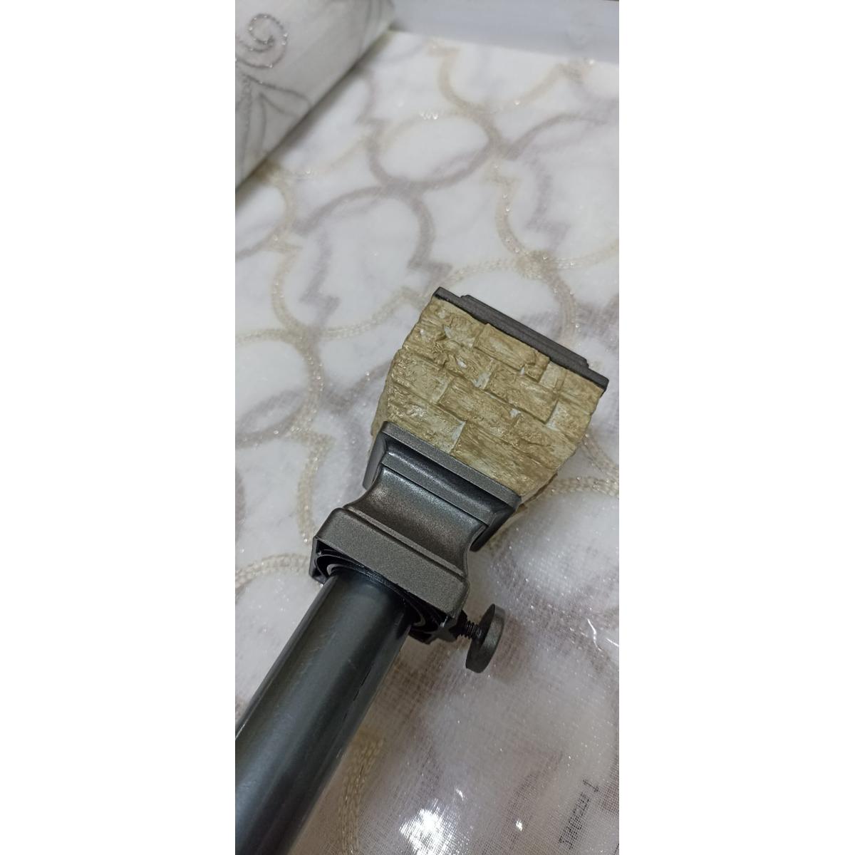 Curtain Knobs Rock End Walls/ Texture Finials for Rod Poles