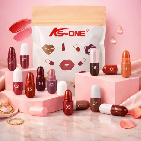 New Mini lipstick set, 18/12 colors, caramel matte velvet Candy, waterproof, long-lasting, Makeup lipstick For Girls