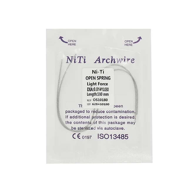 10 Pack Dental Orthodontic Open Coil Spring NiTi Alloy Medium Force 0