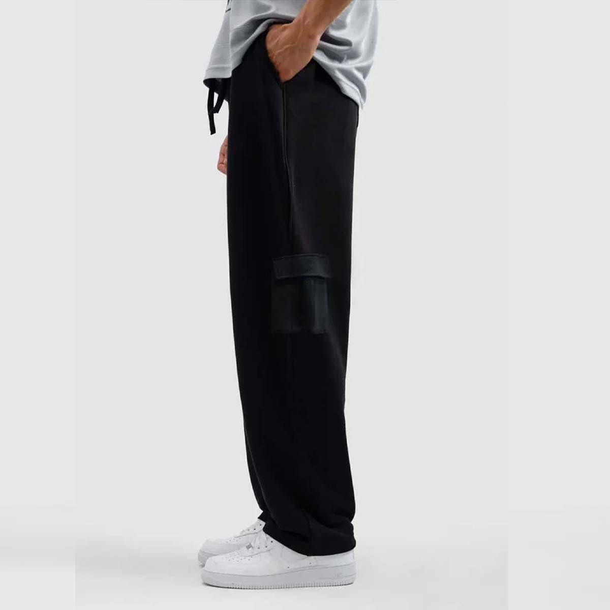 Premium Black Baggyy Cargo Trouser - Soliches