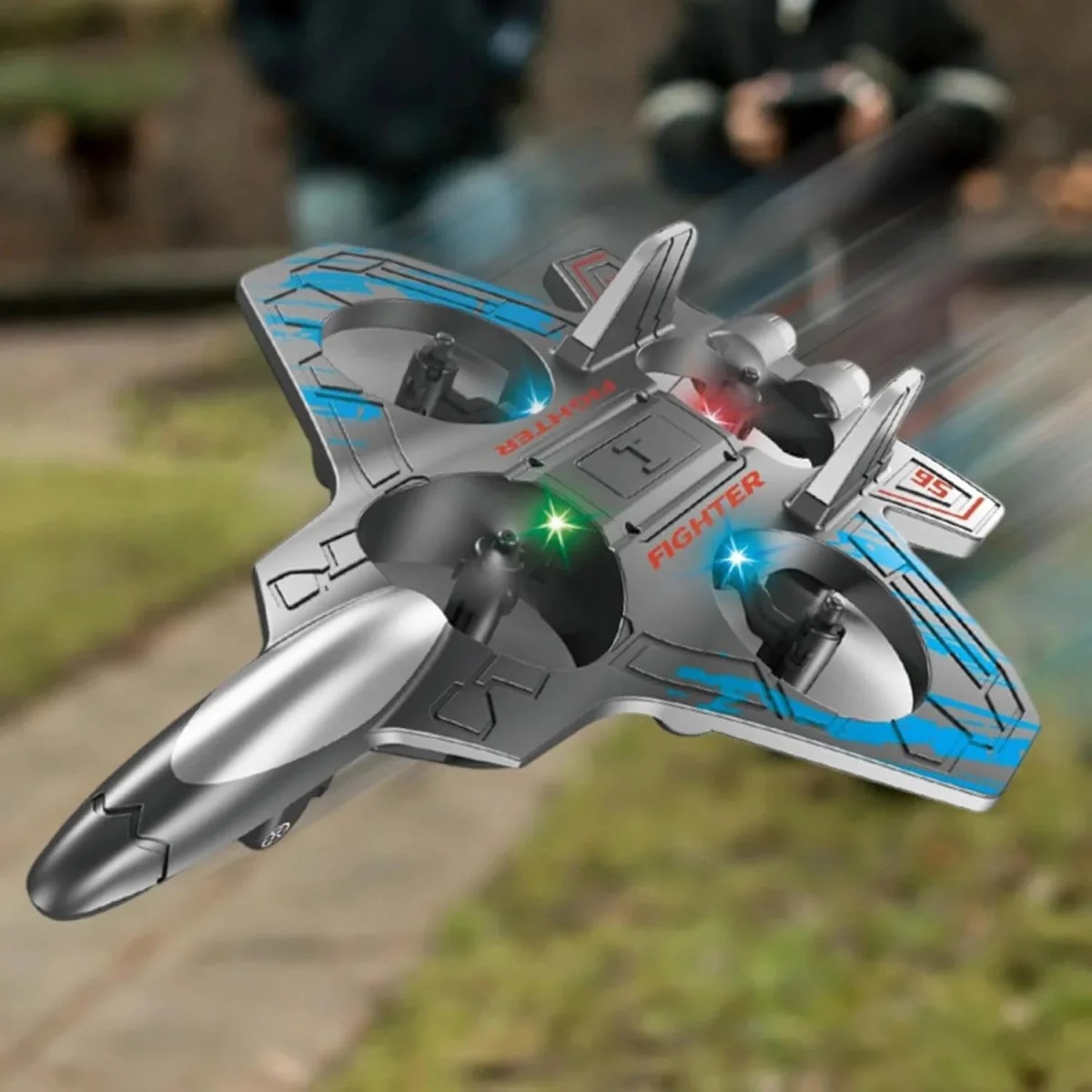 R/C Foam Combat Airplane 479-1 - 2.4GHz Remote Control Rechargeable RC Plane for Kids & Adults - Ready to Fly Toy Gift