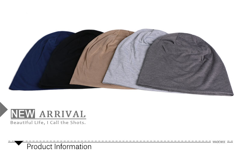 Solid Color Beanie Hat For Men Women 