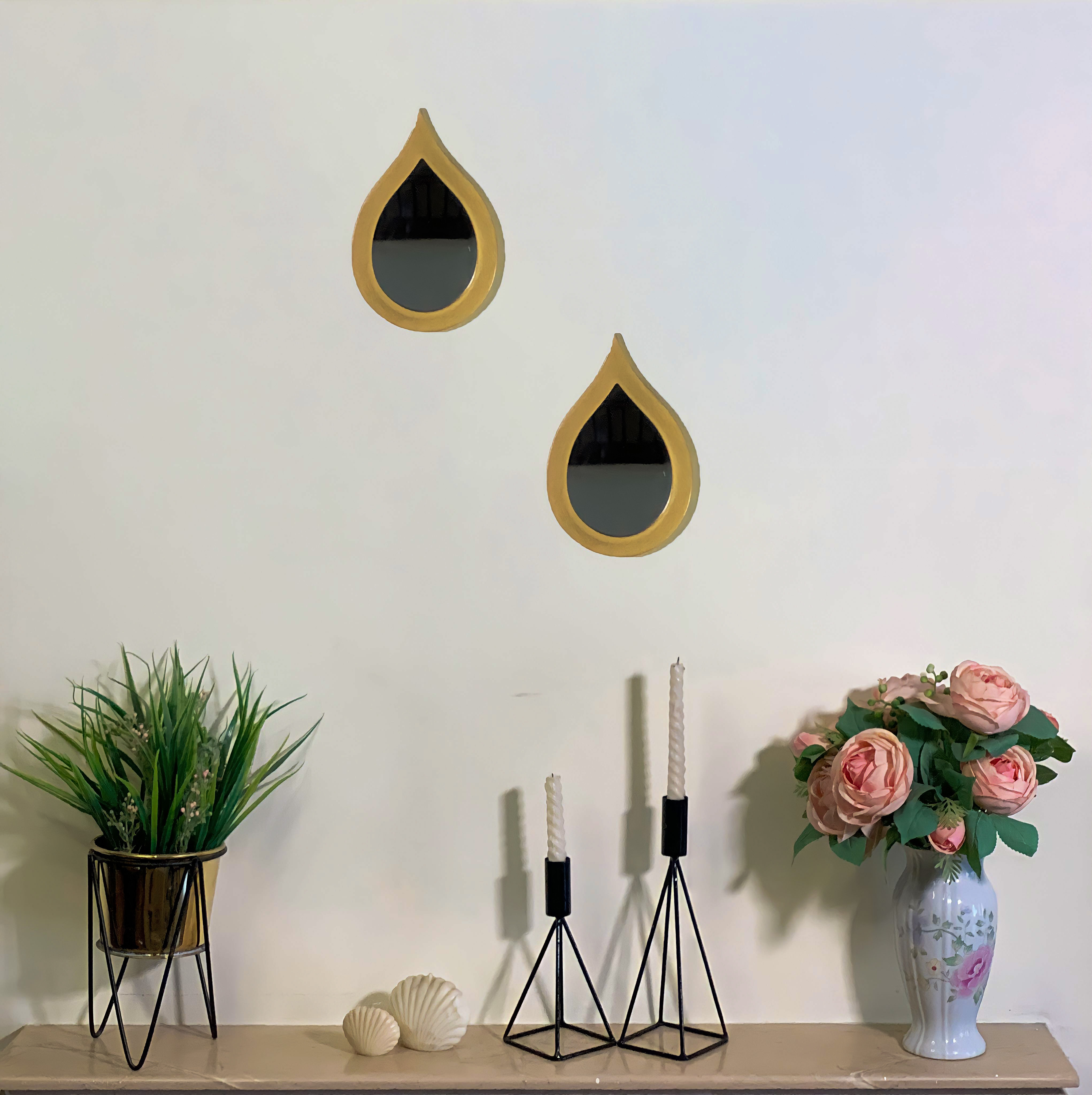 Deco.pk 2 piece wall mirror set for Wall decoration & Home decoration ...
