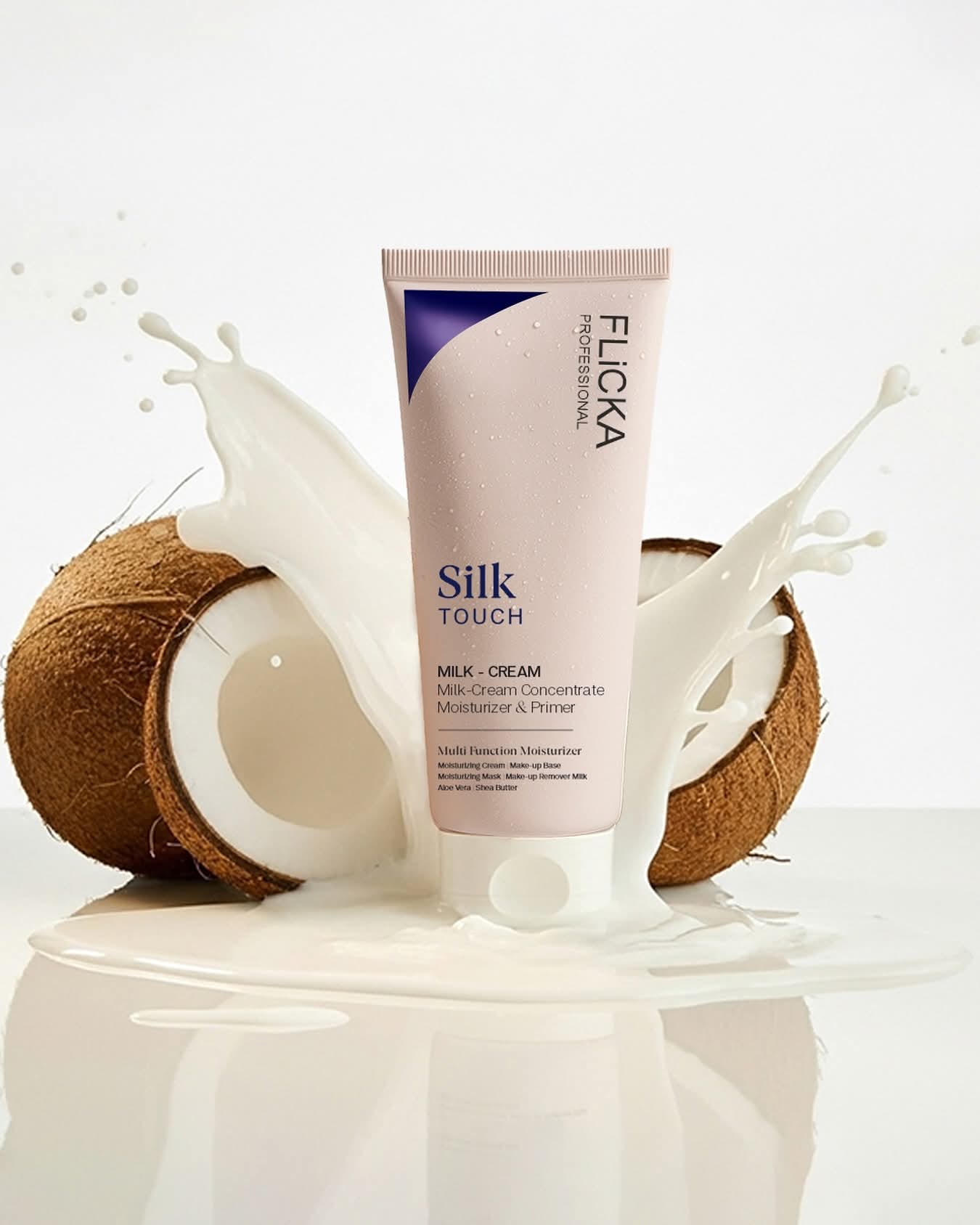 Silk Touch Milk-Cream Primer by Flicka | 3-in-1 Moisturizer, Makeup Base & Pore Minimizer | Shea Butter, Aloe Vera & Vitamins | Smooth Matte-Glow Finish price in Pakistan