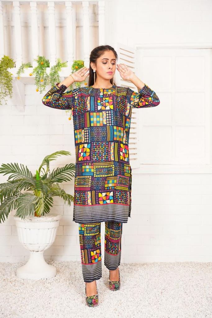 Linen Printed Shalwar Kameez Suit For Girls Daraz.pk