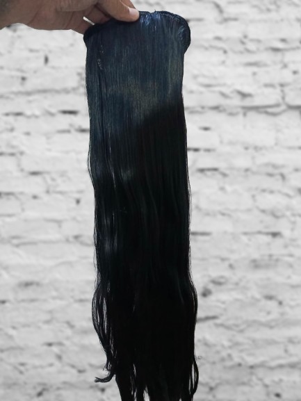 Pakistani Made Hair Extension wig Black for girls & women's 22 Inch's Long