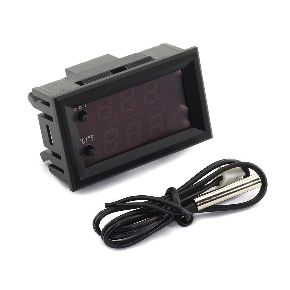 W1209WK (W2809) Temperature Controller -50 to 110 Celsius DC 12V Programmable Heating/Cooling Thermostat Control Switch Module NTC Waterproof Sensor Probe Dual Color LED Display Monitor For Incubator , Fish Tank Water Aquarium Temperature w1209 wk
