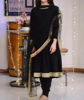 black traditional dress