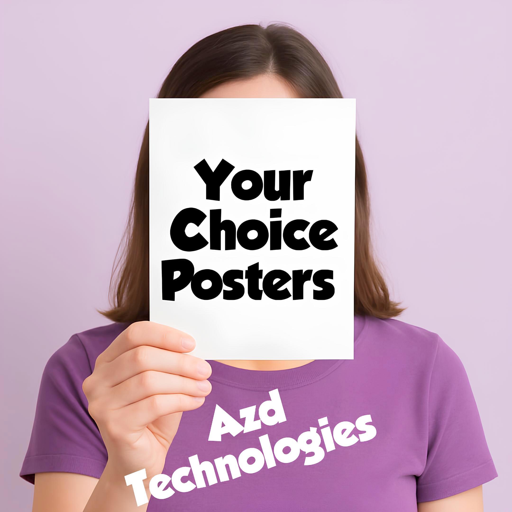 Custom Printed Posters 5 x 7 Inches Design Your Own Wall Art Best Quality Posters Customizable 5x7 Inches Premium Wall Decor