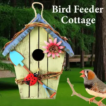Happy Island Details About Hanging Green Classic Cottage Bird