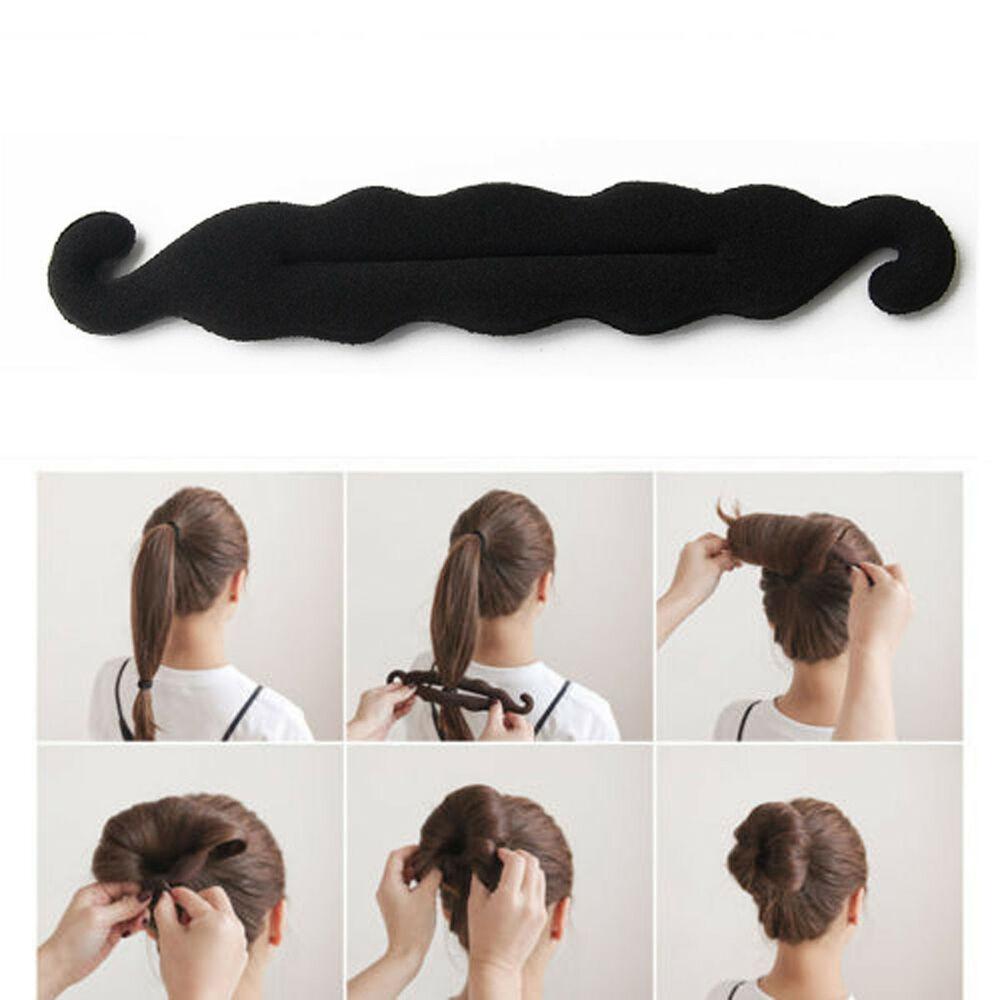 Magic Sponge Clip Foam Donut Hair Styling Bun Maker Curler Tool